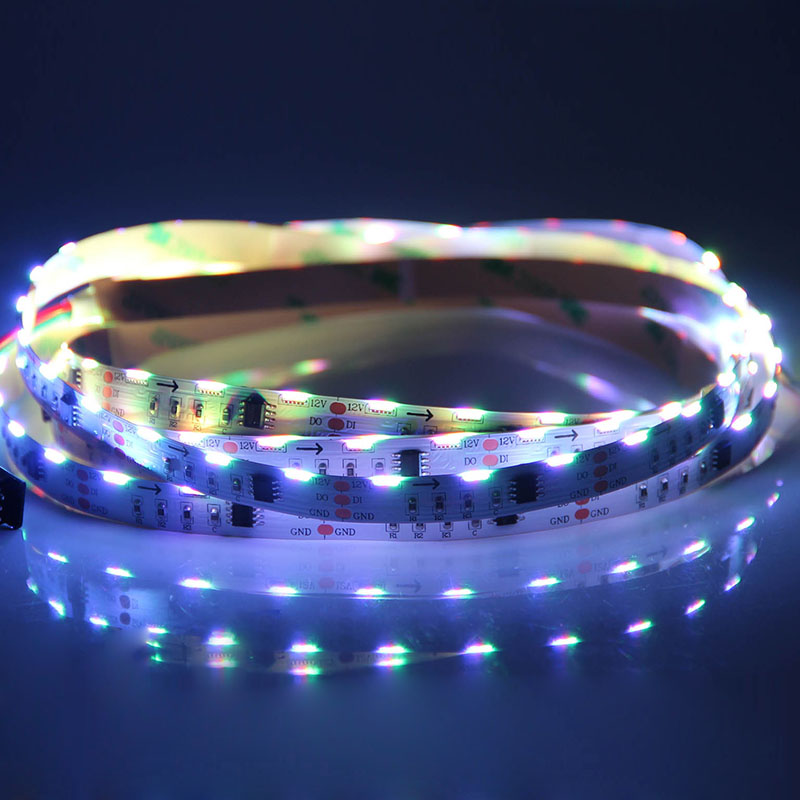 60 020SMDs/m Addressable Side Emitting LED Light Strips - 12VDC 60 020SMDs/m Addressable Side Emitting LED Light Strips - 12VDC